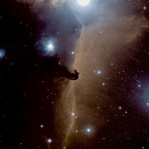 Color composite image of Horsehead from 3 bandpasses of DSS POSS-II