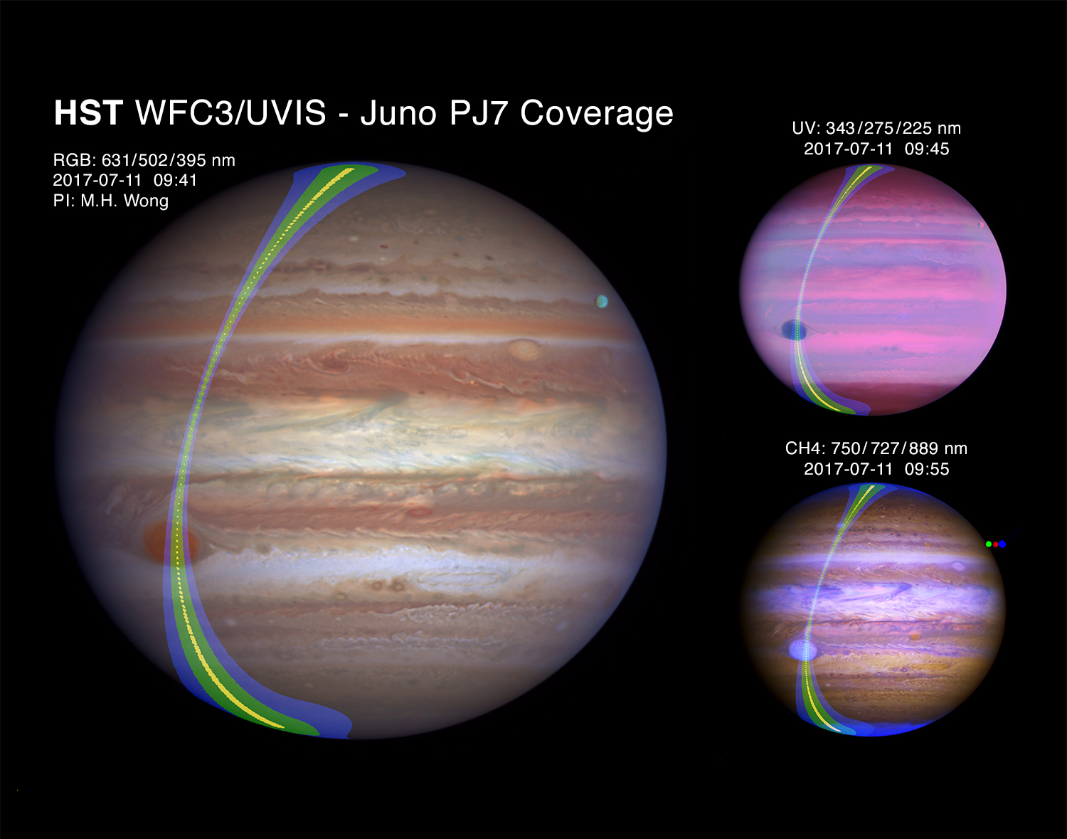 Multi-Wavelength Composite Images Of Jupiter