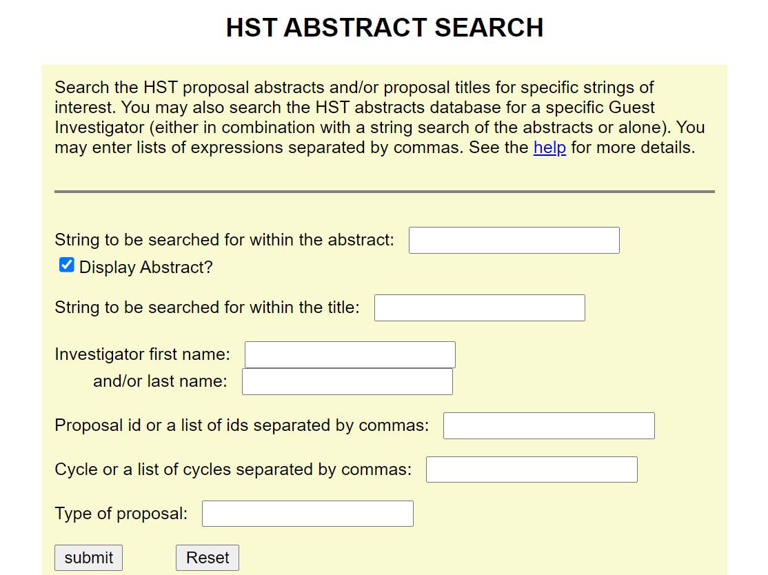 HST | MAST