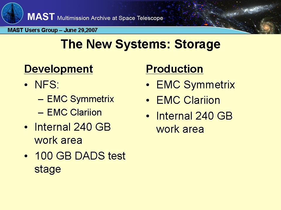 slide 13 of MAST Infrastructure presentation