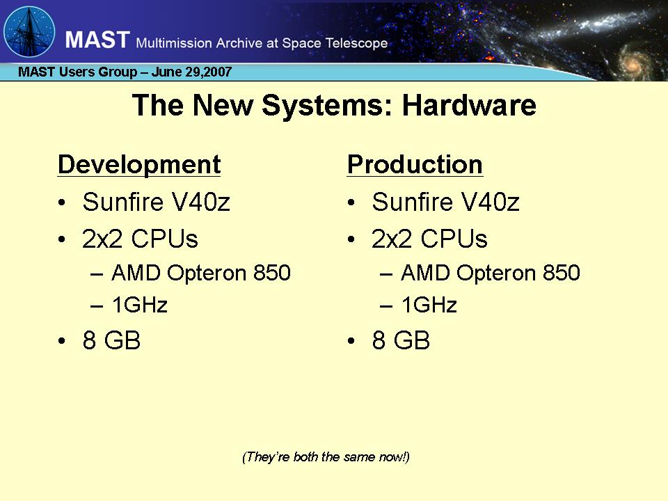 slide 9 of MAST Infrastructure presentation