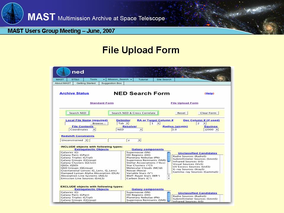 slide 3 of NED Cross-correlation presentation