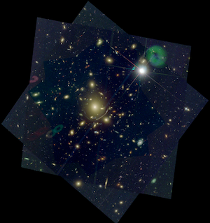 Color composite image of Abell 383 Produced by the CLASH team