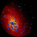  Messier 33 --- UV/optical composite image 